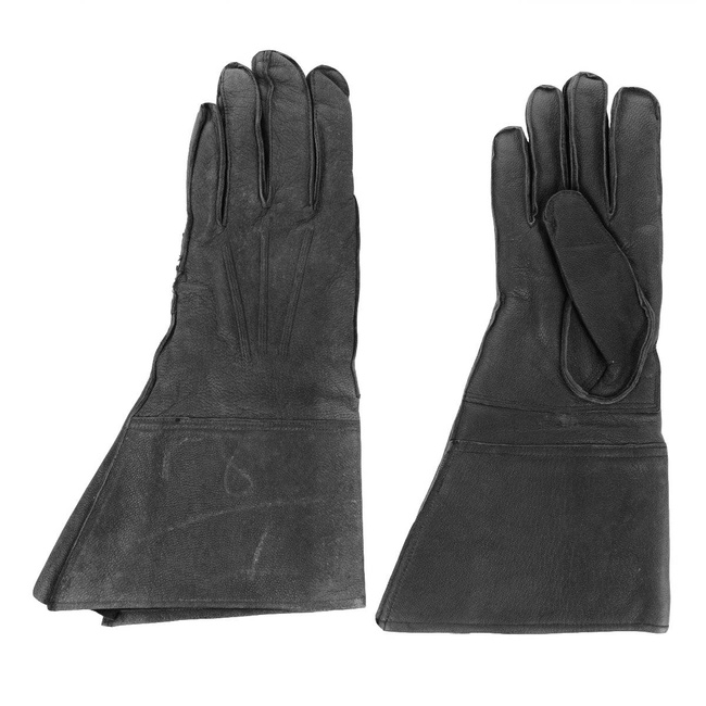 BŐR KESZTYŰ - MUSKÉTÁS TÍPUSÚ - ROMÁN HADSEREG FELESLEG - MINT ÚJ