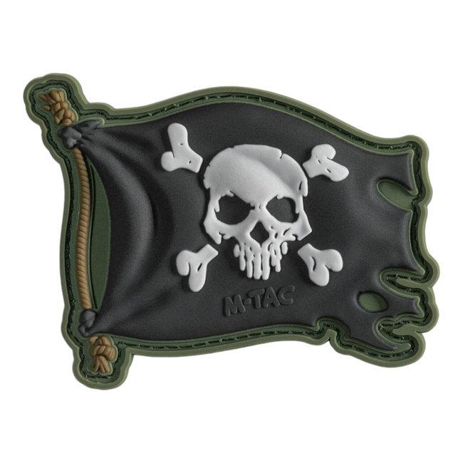 JELVÉNY JOLLY ROGER PVC - OLIV/FEKETE - M-TAC
