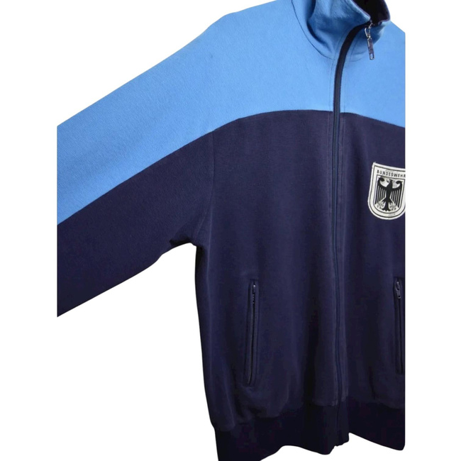 Vintage Melegítődzseki - 1980-as évek - Német Hadsereg Bundeswehr Katonai Felesleg - Kék/Fekete - Használt