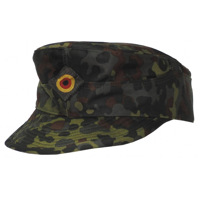 FIELD CAP - MILITARY SURPLUS FROM THE GERMAN ARMY, FLECKTARN CAMO - LIKE NEW