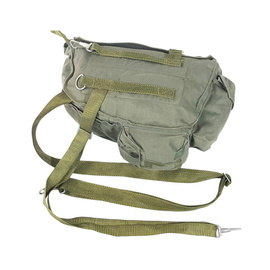 VÁSZON TÁSKA VÉDŐMASZKHOZ - MP4 - 1970-ES ÉVEK - LENGYEL HADSEREG KATONAI FELESLEG - ZÖLD OD - HASZNÁLT