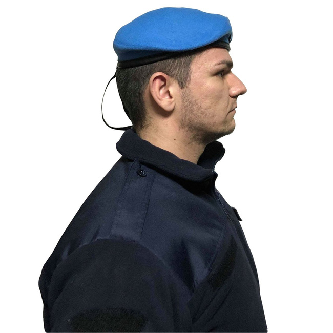 BERET WITH VELCRO INSIGNIA - Lecter Tactical - BLUE