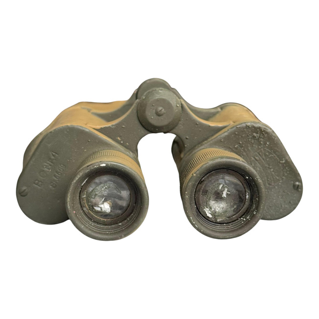 SOVIET BINOCULARS 8X30 I.O.R. - WWII - PAINTED CAMOUFLAGE 2 COLORS - NON FUNCTIONAL - REPRO