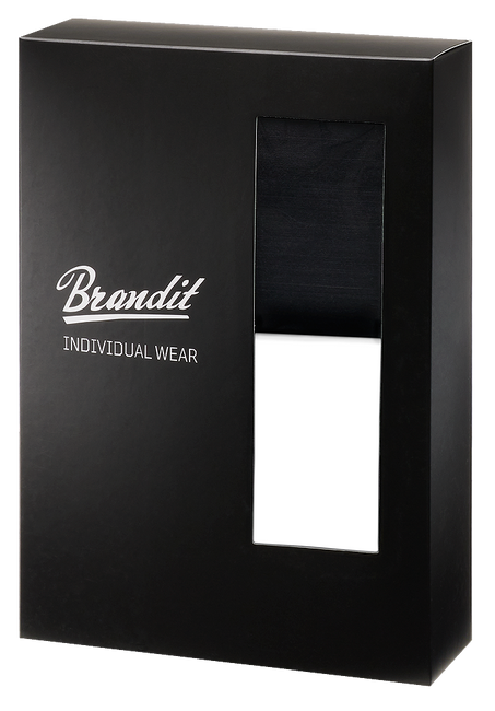 LOGO BOXERS - WHITE/BLACK - BRANDIT (2/PACK)
