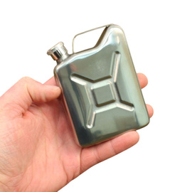 Kis kannás laposüveg - 6 oz - Rozsdamentes acél - Ezüst - Mil-Tec