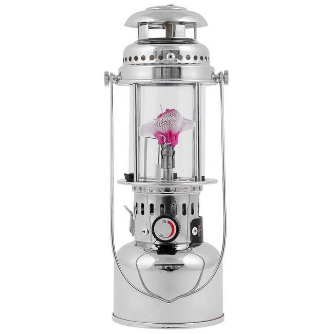 Gázlámpa, Piezo gyújtással, reflektorral és táskával