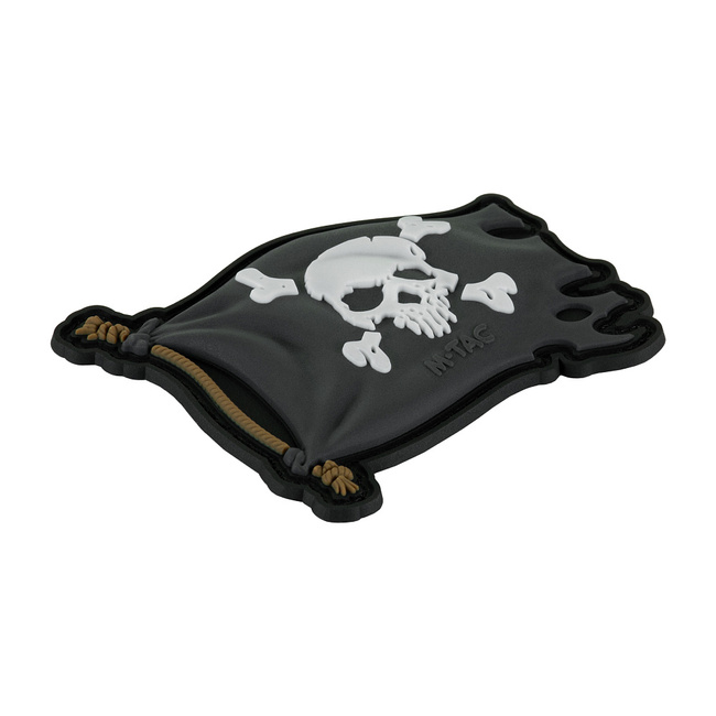 JELVÉNY JOLLY ROGER PVC - FEKETE - M-TAC