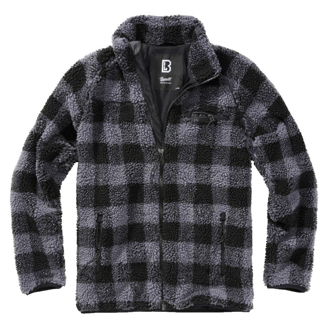 "TEDDYFLEECE" TÉLI KABÁT - FEKETE/SZÜRKE - BRANDIT