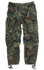 NADRÁG WOODLAND CAMO VINTAGE MEN PANTS STONE-WASHED