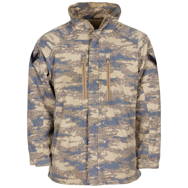 FIELD PARKA JACKET WITH LINING - MODEL M2018 AIR FORCE - TURKISH ARMY MILITARY SURPLUS - CAMO - USED