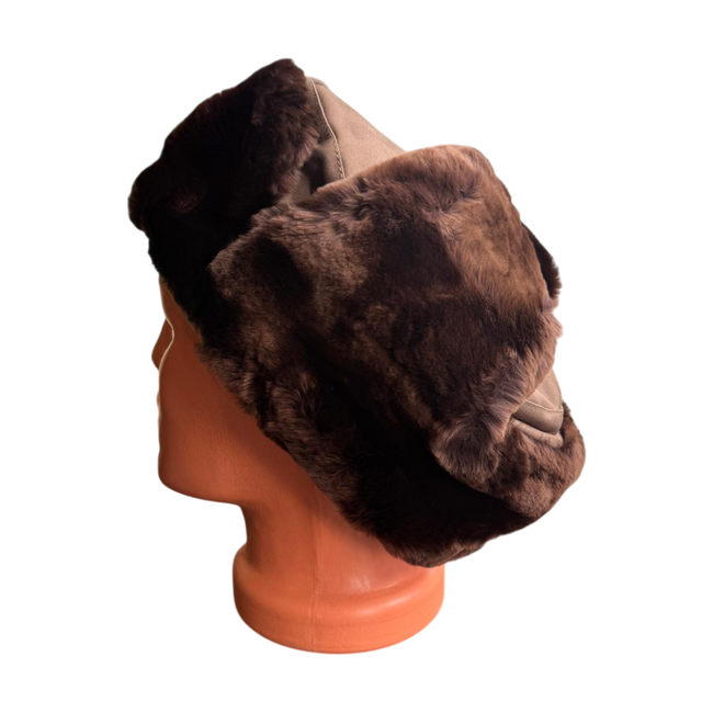 Fur hat, Cold War era, Romanian Army Surplus - Brown