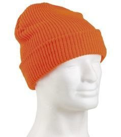 ORANGE ACRYLIC WATCH CAP