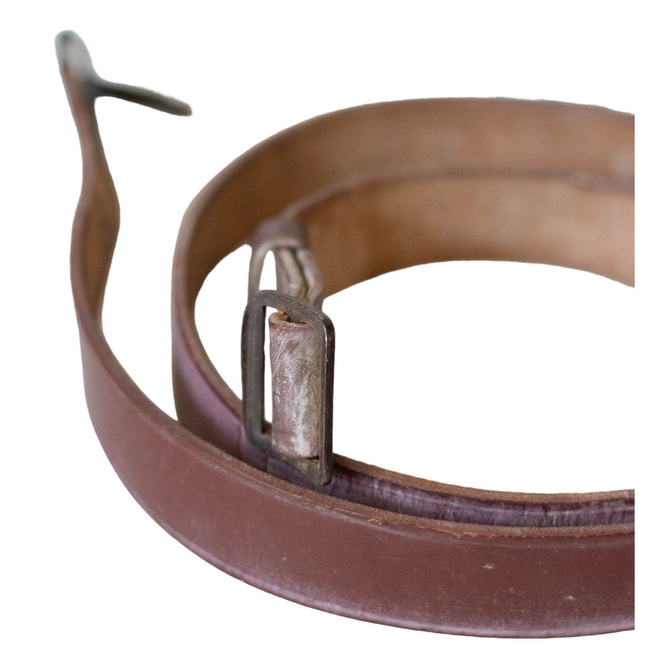 BŐR ÖV AK - KATONAI FELESLEG A ROMÁN HADSEREGBŐL - BARNA - MINT ÚJ