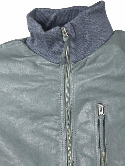 GERMAN LEATHER FLIGHT JACKET - Mil-Tec - GREY