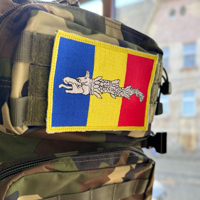 Hímzett MAPN Jelvény lup dacic (egyéni üzenet) velcro - 13 x 9 cm