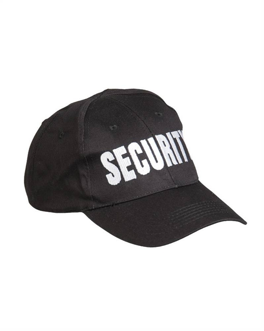 BLACK SECURITY BASEBALL CAP