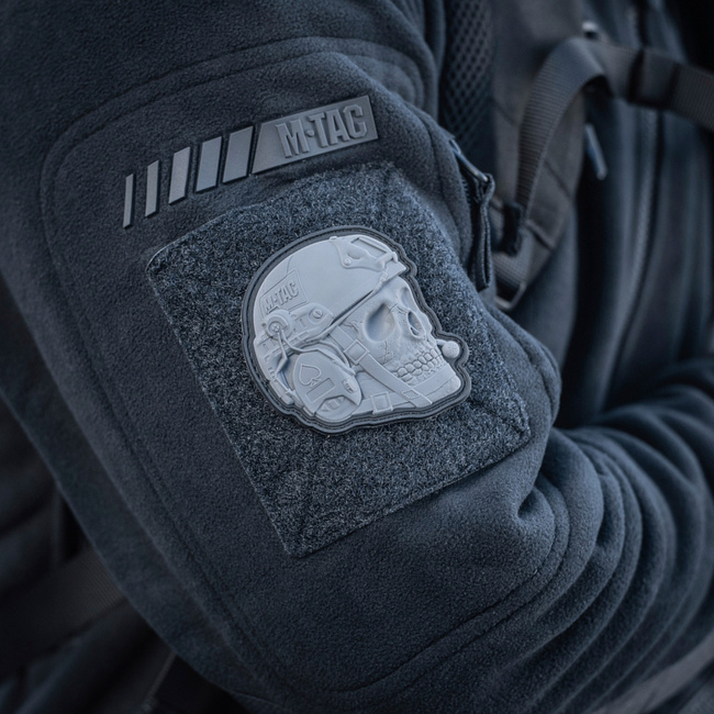 OPERATOR SKULL JELVÉNY - 3D PVC - SZÜRKE - M-TAC
