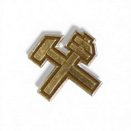 Branch Insignia for Rank - Military Technical Corps - Hungarian Army Military Surplus - Silver-Colored - Like New