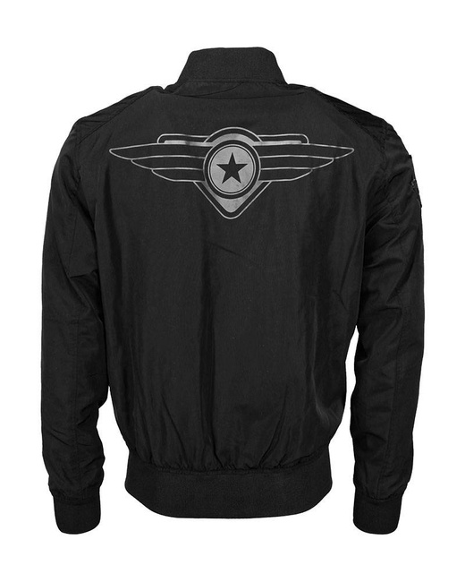 TOP GUN FLIGHT JACKET - BLACK - MIL-TEC