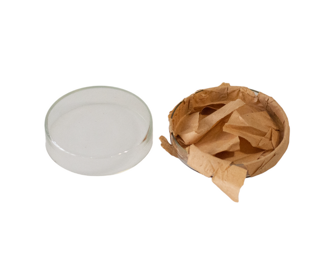 KÉT ÜVEG PETRI-CSÉSZÉBŐL ÁLLÓ KÉSZLET, ÁTMÉRŐ 15-16 CM - KATONAI FELESLEG A RÓMAI HADSEREGBŐL - MINT ÚJ