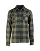 FLANNEL SHIRT - BLACK / OD - MIL-TEC