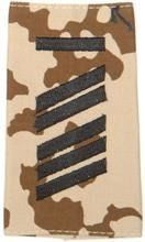 EMBLÉMA - GERMAN ARMY TROPICAL CAMO/BLACK SHOULDER LOOPS ´OBERSTABSGEFREITER UA´