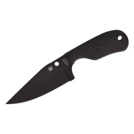 Spyderco Subway Bowie LC200N All Black fix pengéjű kés - Boker
