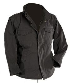MEZŐ DZSEKI US ´VINTAGE´ M65 STONE-WASHED FEKETE
