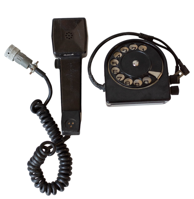 DIAL AND RECEIVER FOR TC-72 F-1600 FIELD TELEPHONE - V1 - MILITARY SURPLUS FROM ROMANIAN ARMY - IN GOOD CONDITION