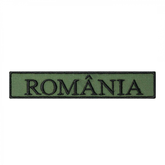 ROMANIAN COMBAT LAND FORCES BADGE - 14 x 2.5 CM - OLIVE GREEN