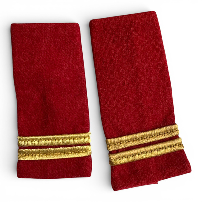 OFFICER RANKS, INFANTRY, MUSIC - LIEUTENANT WITHOUT A MARK, RED CITY - MILITARY SURPLUS ROMANIAN ARMY - USED