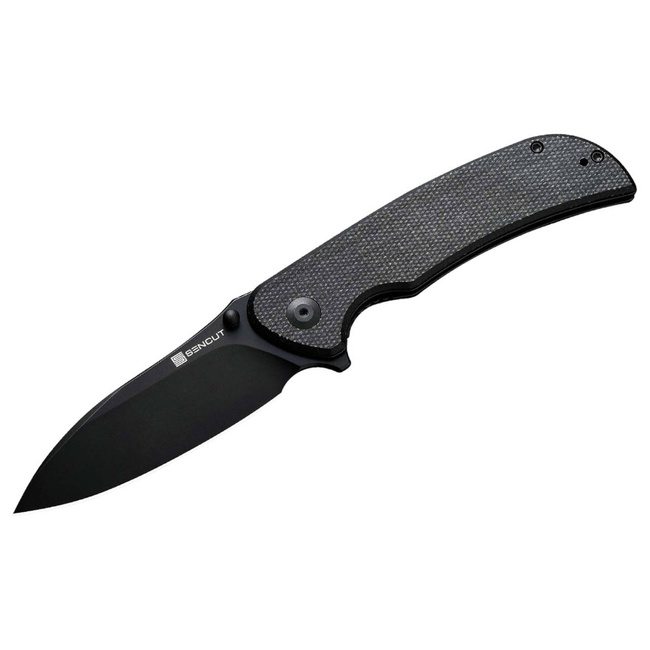 POCKET KNIFE - "SENCUT Borzam Micarta All Black" - Böker