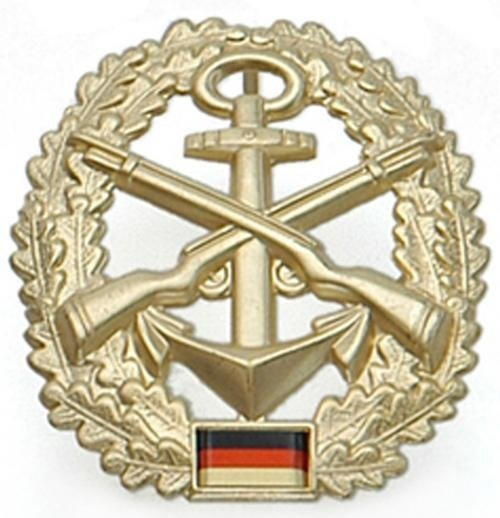 JELVÉNY GENUINE GERMAN ARMY METAL BERET BADGE ´MARINE-SICHERUNG´