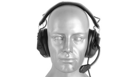 EARMOR - Hallókészülék Fültok EARMUFF WITH AUX INPUT M32 - fekete