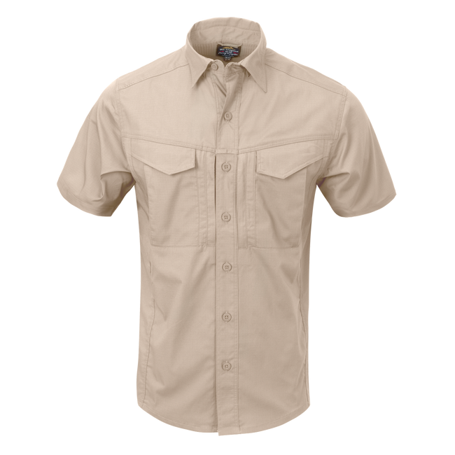 SHORT-SLEEVED SHIRT - DEFENDER MK2® - POLYCOTTON RIPSTOP - Helikon-Tex® - OLIVE GREEN