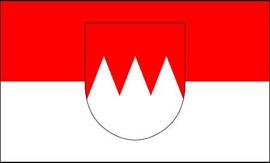 ZÁSZLÓ (91 x 152) cm FRANCONIA W/ HERALDRY´