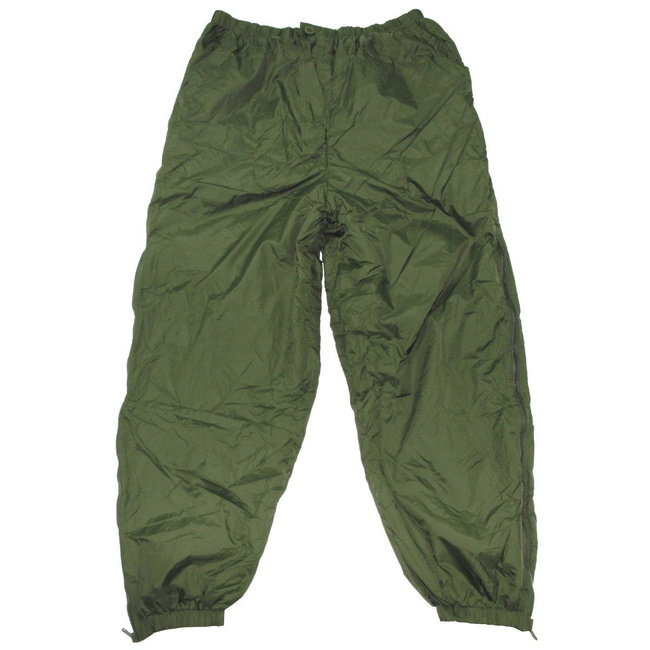 GB THERMAL PANTS - REVERSIBLE GREEN/KHAKI - MILITARY SURPLUS - USED