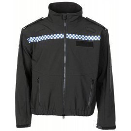 BRITT SOFT SHELL "POLICE" KABÁT - ANTIVÁT - FEKETE - HASZNÁLT