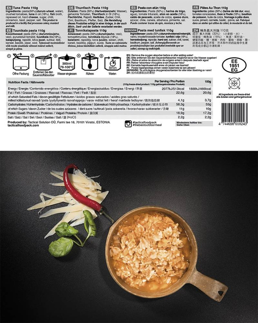 TACTICAL FOODPACK - TONHALAS TÉSZTA - MILTEC