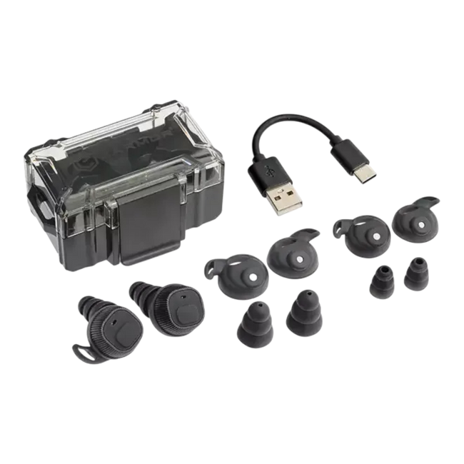 ELEKTRONIKUS FÜLDUGÓK A HALLÁSVÉDELEMHEZ - M20 - EARMOR® - FEKETE