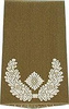 EMBLÉMA - GERMAN ARMY O.D./SILVER SHOULDER LOOPS ´MAJOR´