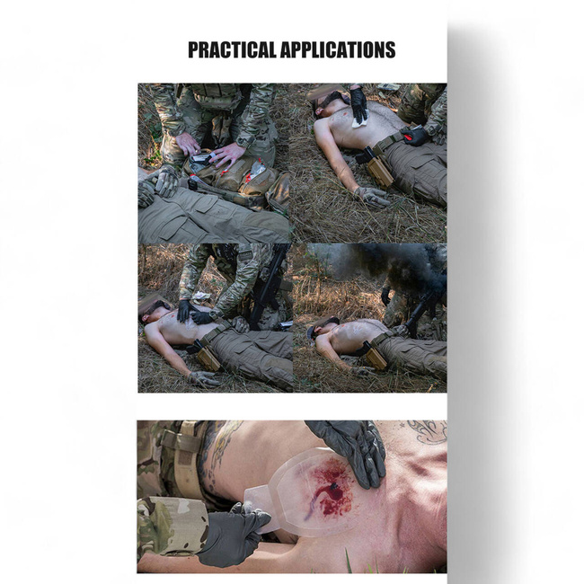 Mellkasi tömítés a sürgősségi sebellátáshoz