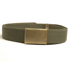 German OD Web Trousers Belt Used