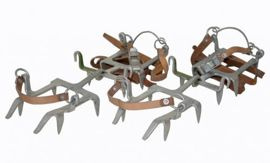 SWISS ARMY CRAMPONS LEATHER STRAPS USED