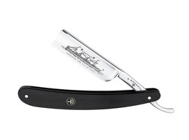 STRAIGHT RAZOR KNIFE - S.S. SAINT LOUIS - BLACK