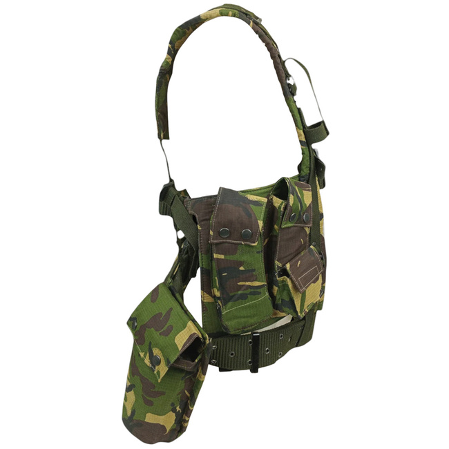 HARNESS, TACTICAL VEST - RIPSTOP CANVAS - DPM CAMO - GENUINE MILITARY SURPLUS ROMANIAN ARMY - NEW
