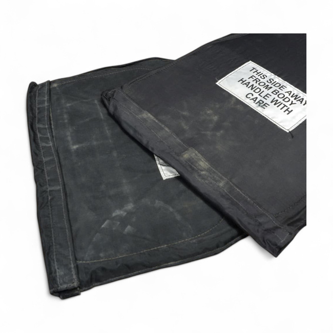 SET OF 2 ORIGINAL OSPREY MK4 BALLISTIC PLATE COVERS - FRONT AND REAR - BRITISH ARMY MILITARY SURPLUS - USED