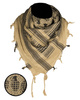 Shemagh scarf - coyote/black pineapple