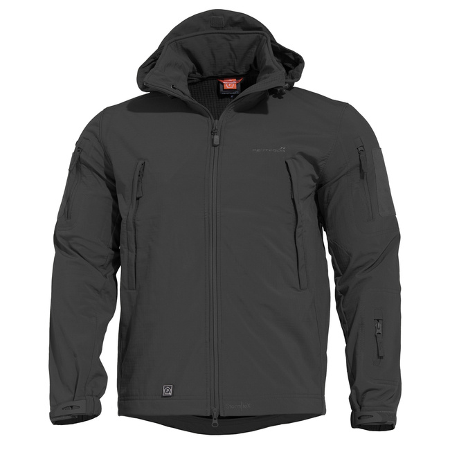 WATERPROOF RAIN JACKET - ARTAXES SOFTSHELL - PENTAGON - BLACK