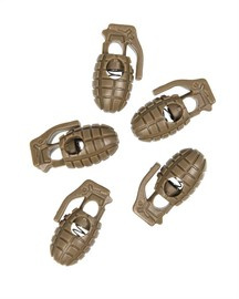 FÉM RUGÓS ZSINÓRDUGÓ - "PINEAPPLE" - 10 DARABOS KÉSZLET - Mil-Tec® - COYOTE